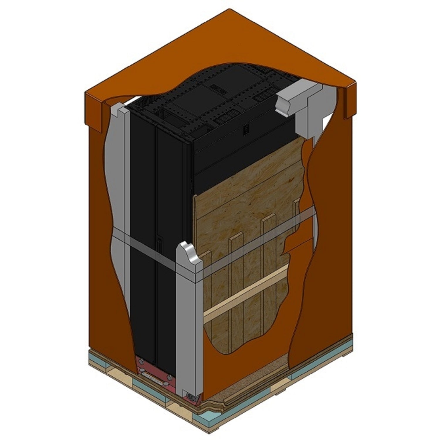 APC NetShelter SX 42U 600mm Wide x 1070mm Deep with Sides Black -2000 lbs. Shock Packaging