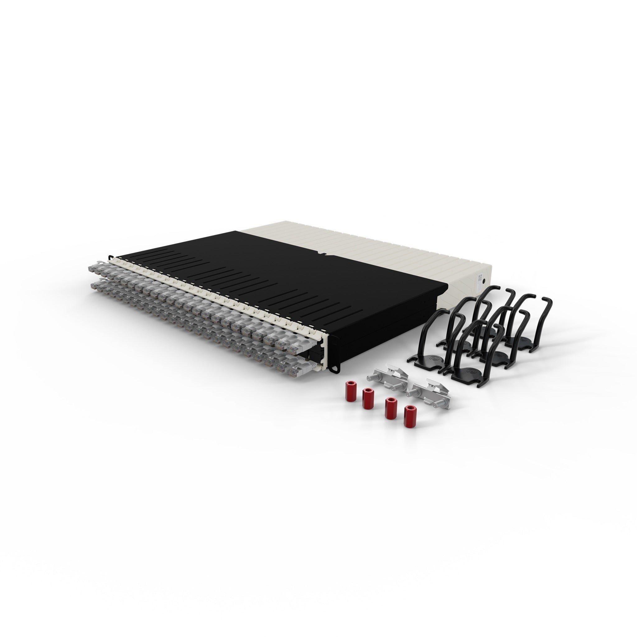 PATCHBOX ONE 24x CAT6A STP GRIS 0,8 m 8U