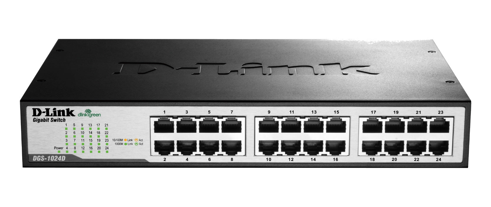 Switch/24xG+F+ENet RJ45 19"desktop Green