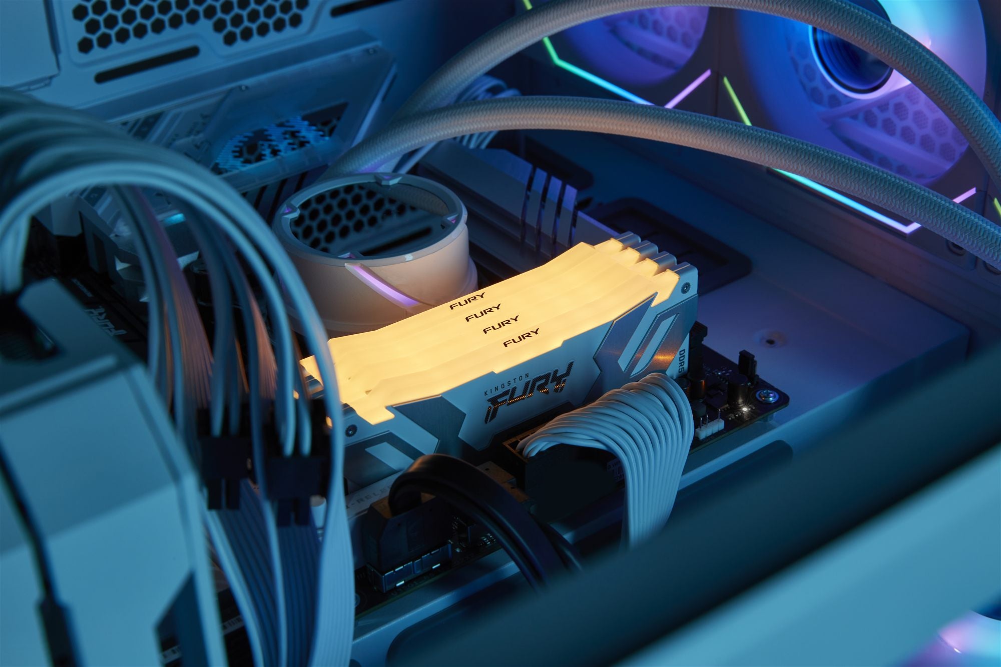 KINGSTON 24Go 8000MT/s DDR5 CL38 DIMM FURY Renegade RGB White