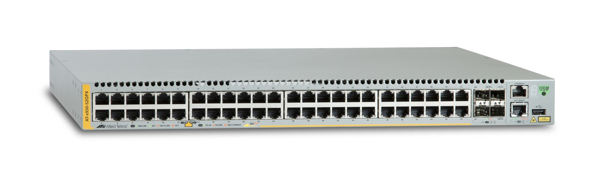 Switch Stack L3 Adv 48x10/100/ 1000TX PoE+, 4xSFP+, sans ali
