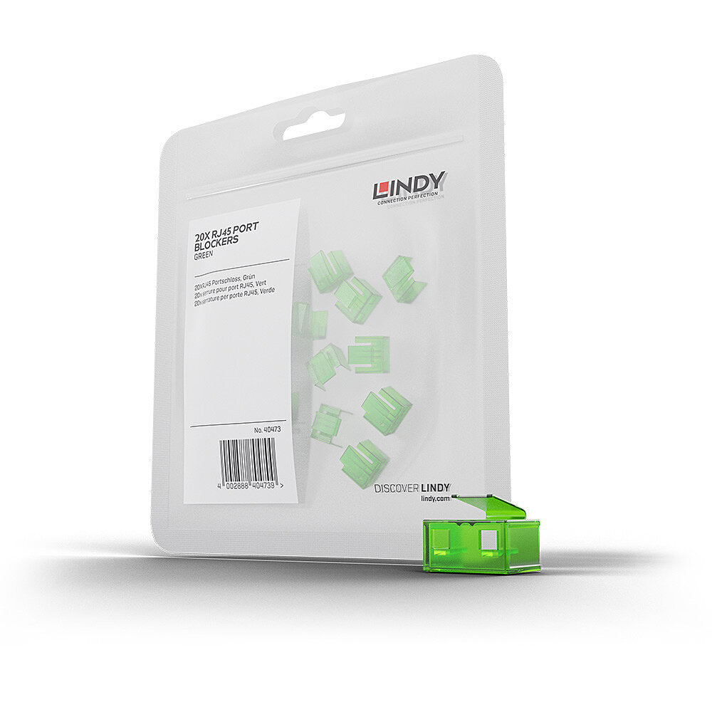 RJ-45 Port Locks GREEN 20pcs.