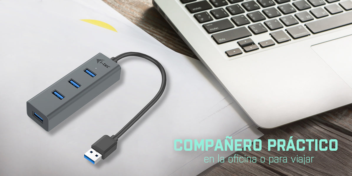 I-TEC USB 3.0 Metal HUB 4 port without power adapter ideal for Notebook Ultrabook Tablet PC supports Win und Mac OS