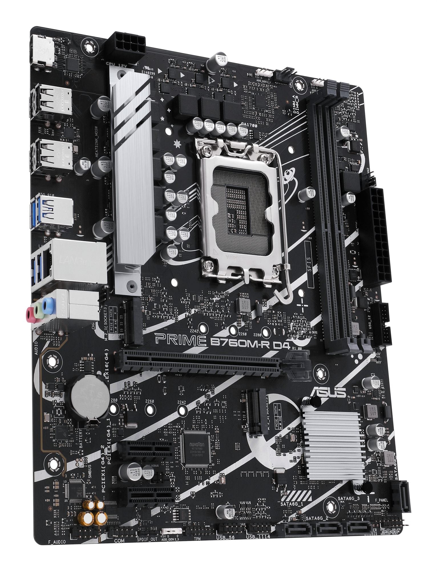 ASUS PRIME B760M-R D4 LGA1700 2xDDR4 4xSATA 2xM.2