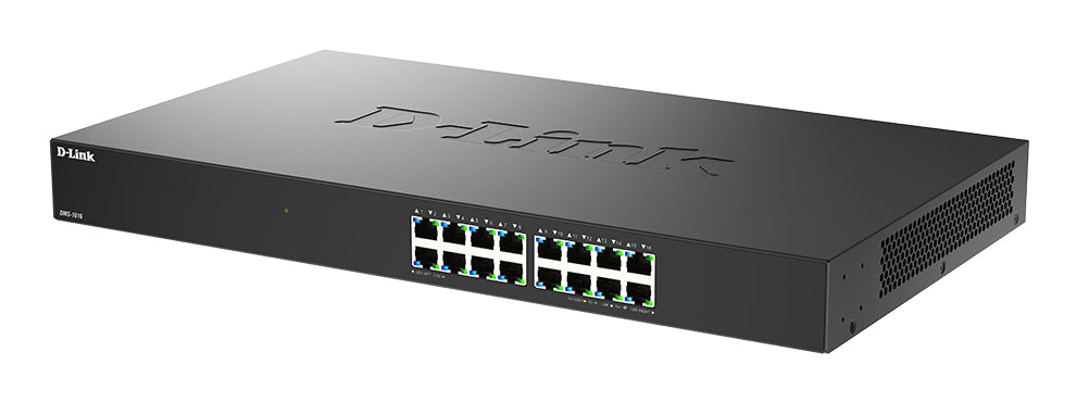 D-LINK 16 ports Multi-Gigabit 2.5 Gps - Métallique & rackable - IGMP snooping - auto MDI/MDI-X - QoS - IEEE 802.3az EEE