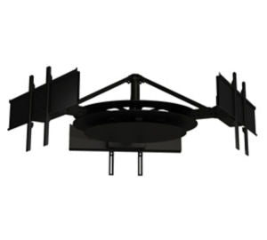 Peerless Multi-Display Ceiling Mount - 3 Telescoping Arms for 37 to 80in Displays