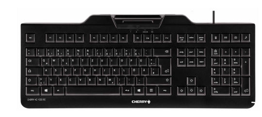 CHERRY Clavier (+cart puces) KC-1000 SC USB noir AZERTY (BE)