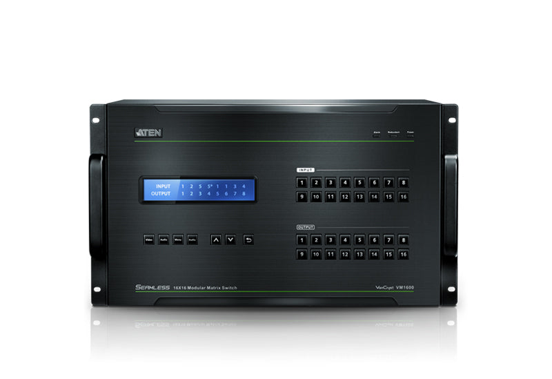 ATEN VM1600A matrice audio-vidéo 16 x 16 à châssis modulaire
