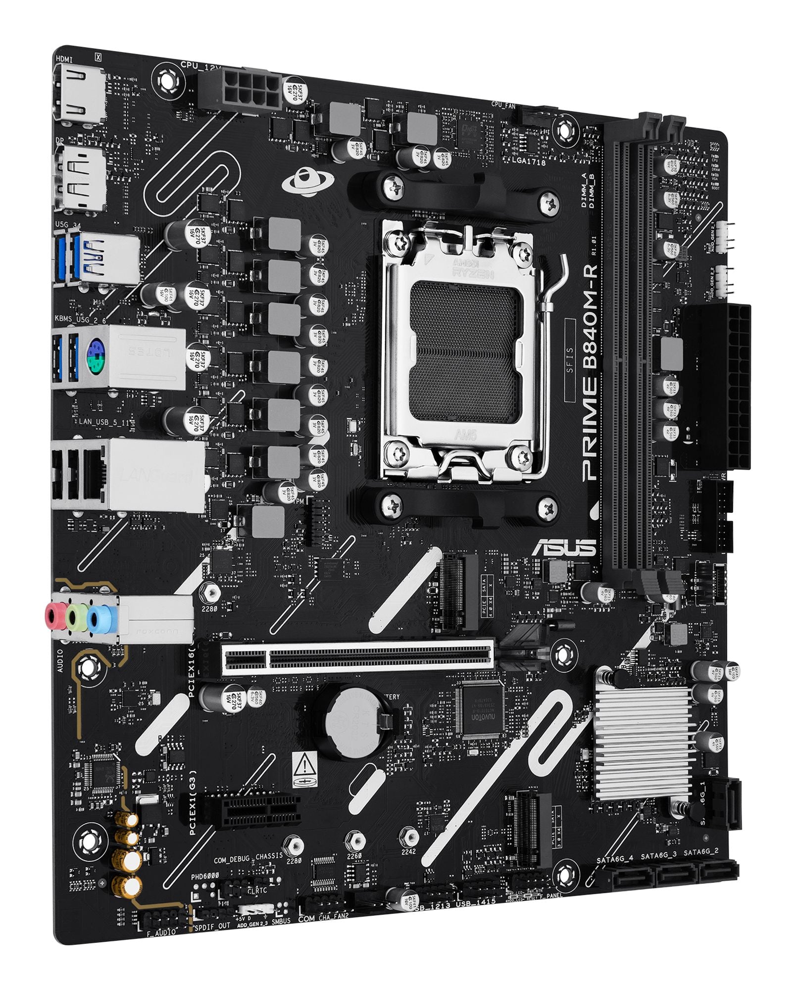 ASUS B840 AMD mATX motherboard DDR5 1xHDMI 1xDisplayPort 1xPCIe 4.0 2xM.2