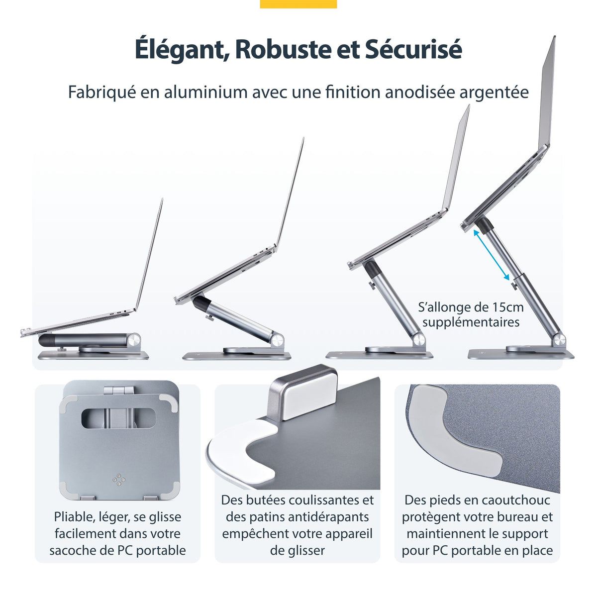 Telescopic Laptop Stand Computer Riser