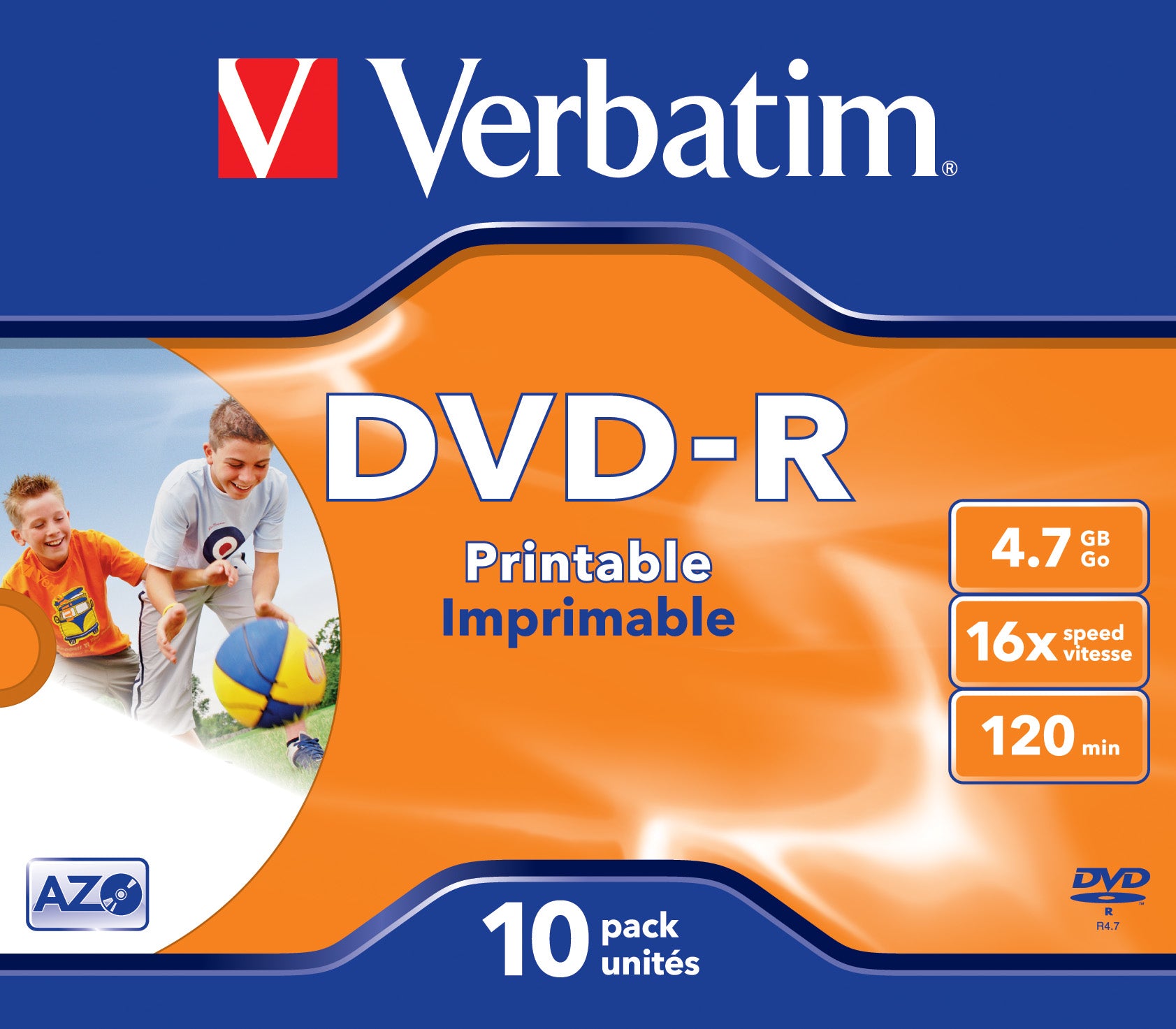 DVD-R/4.7GB 16x AdvAZO JC 10pk print
