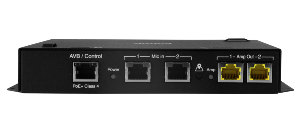Biamp AVB lowprofile ceiling microphone and PoEand amplifier Black
