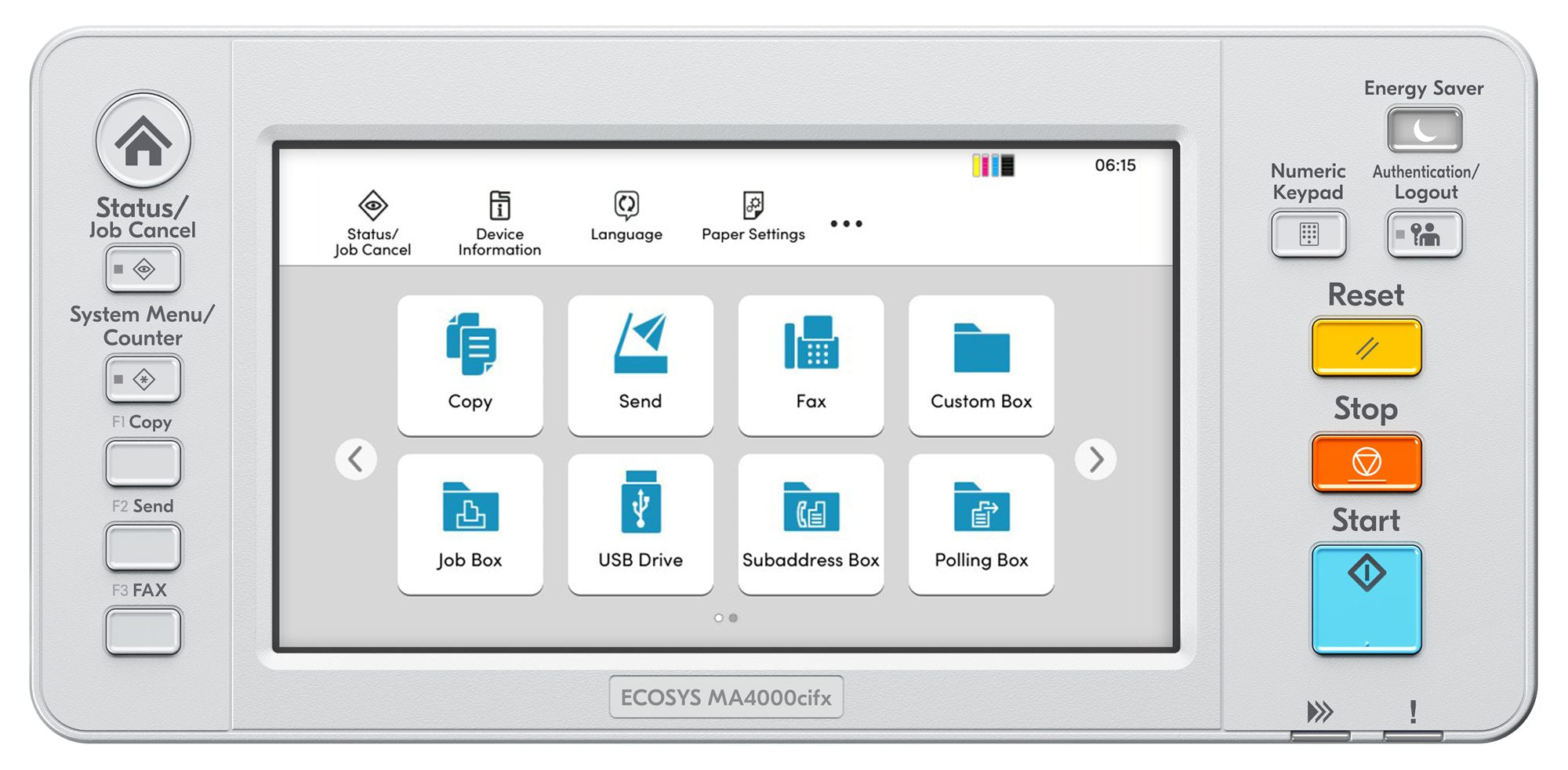 KYOCERA ECOSYS MA4000cifx A4 Colour Multifunctional Laser Printer 40 ppm