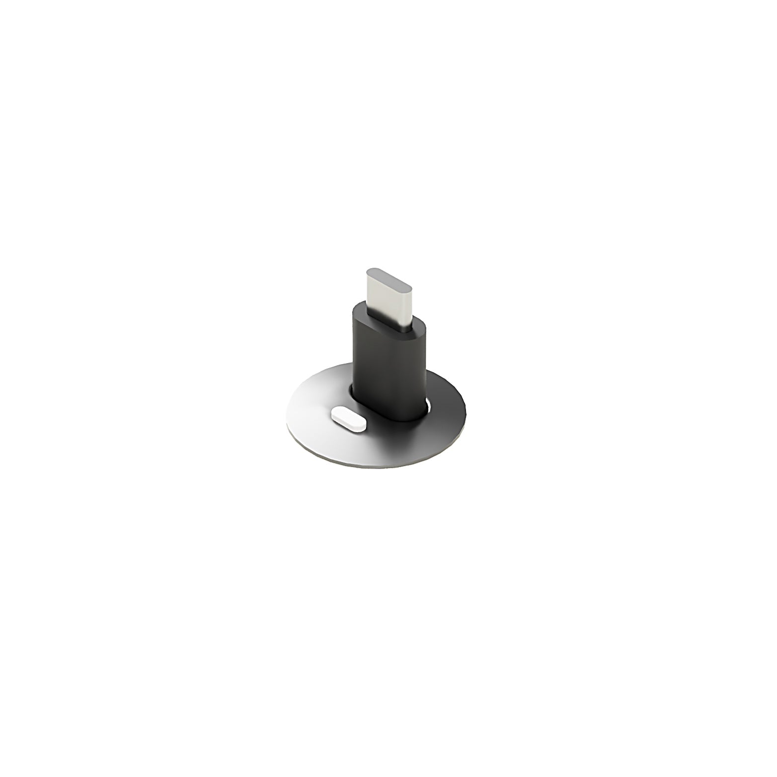 Ochno Socket, pull out, LED button, aluminium