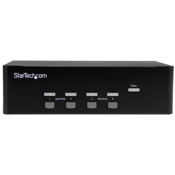 4-port KVM Switch w/Dual VGA - USB 2.0