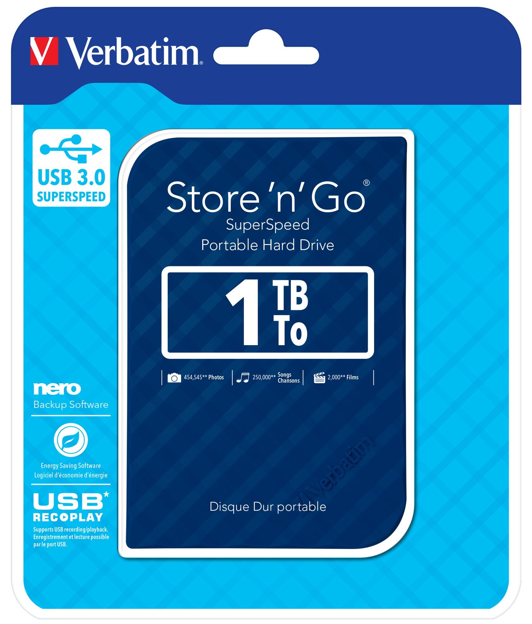 Store n Go 2.5" 6.35cm 2 1TB 3.0 BLUE
