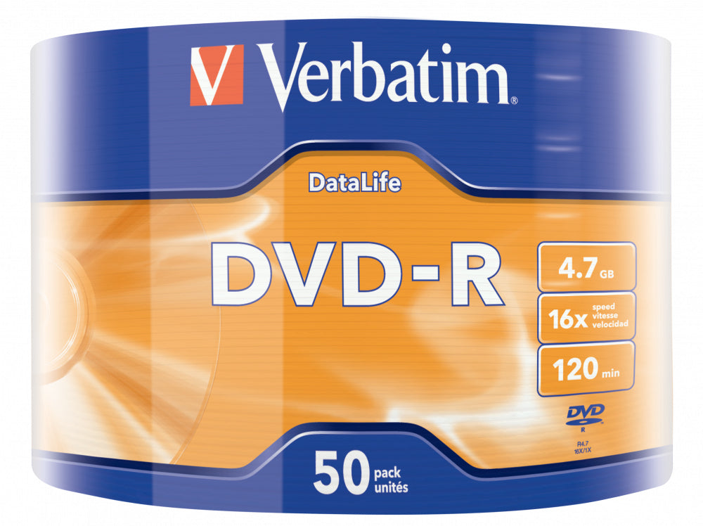 DVD-R DATA LIFE 4.7GB 16X MATT SIVER SUR