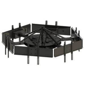 Peerless Multi-Display Ceiling Mount with Six Telescoping Arms For 37in To 42in Displays