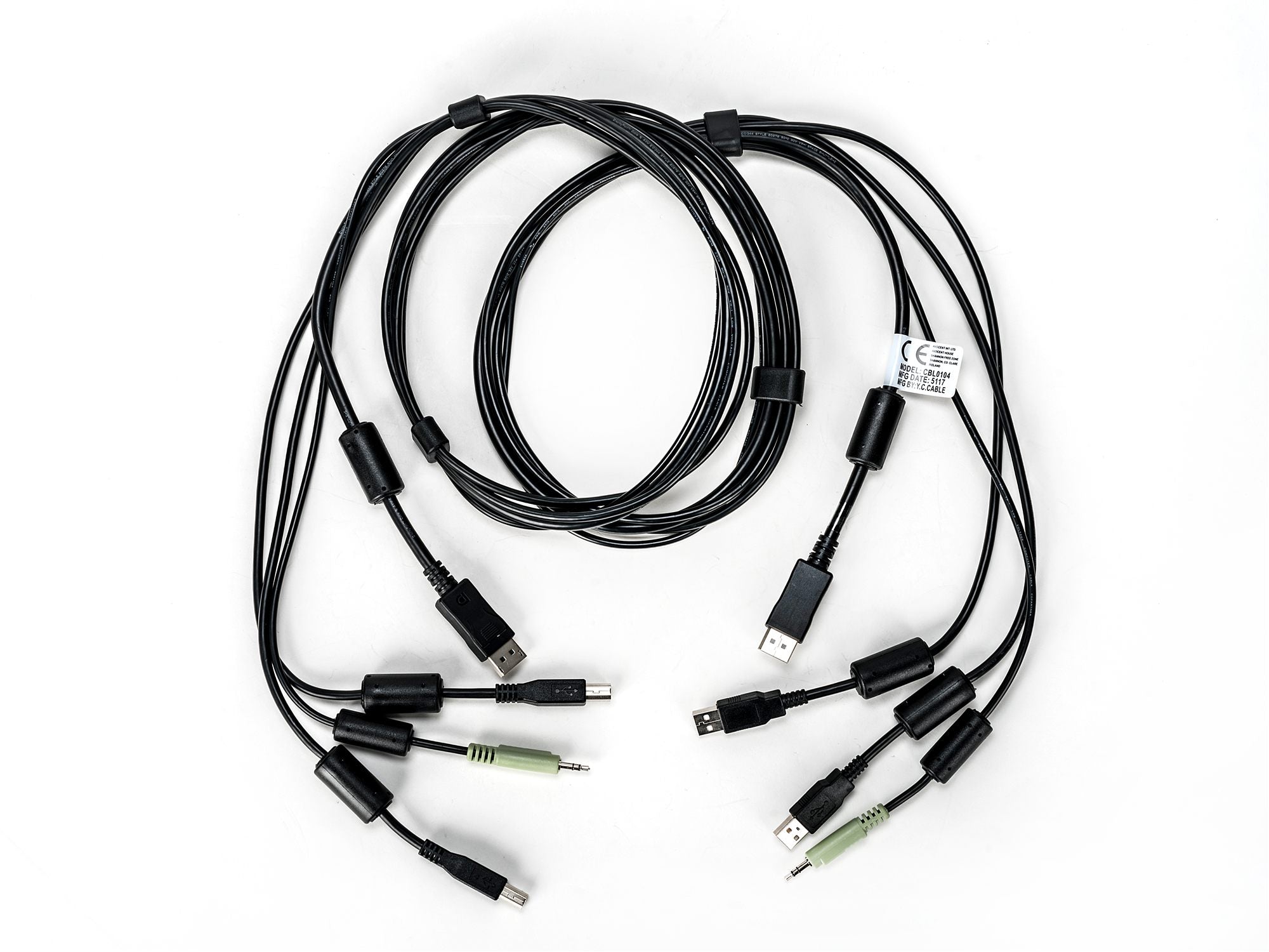 CABLE 1-DISPLAYPORT/2-USB/1-AUDIO 6FT