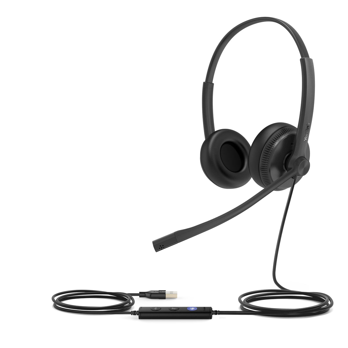 Yealink UH34 Dual Teams Avec fil Arceau Bureau/Centre d'appels USB Type-A Noir