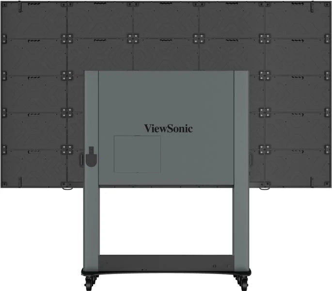 VIEWSONIC 138in Direct View LED Display,1920x1080P,14Bit,Refresh Rate 3840Hz,Pixel Pitch1.5mm,Hdmi Input&Output,Motorized up-down Trolley Cart,Copper wire,GOB  Black