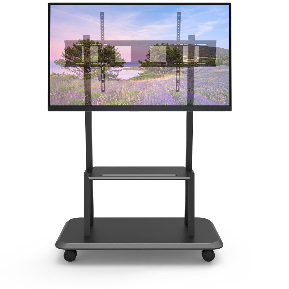 "Techly ICA-TR31 Support TV mobile 55-120"" jusqu'a 150kg réglable 2 étageres"