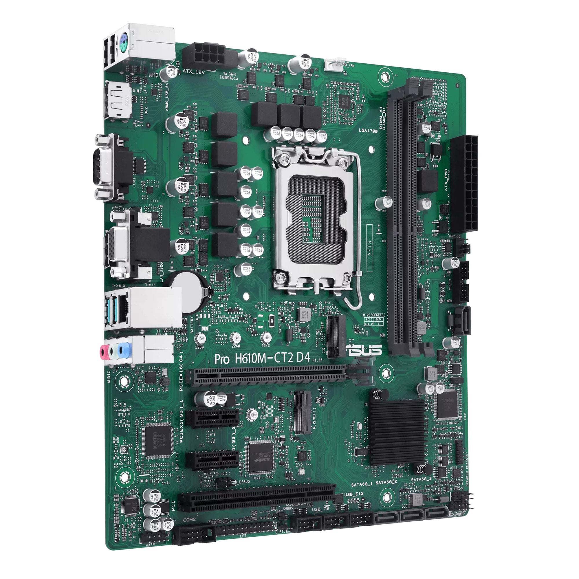 ASUS PRO H610M-CT2 D4-CSM LGA1700 2DDR4 microATX 4xSATA MB 1xD-Sub 1xM.2 1xPCIe 4.0