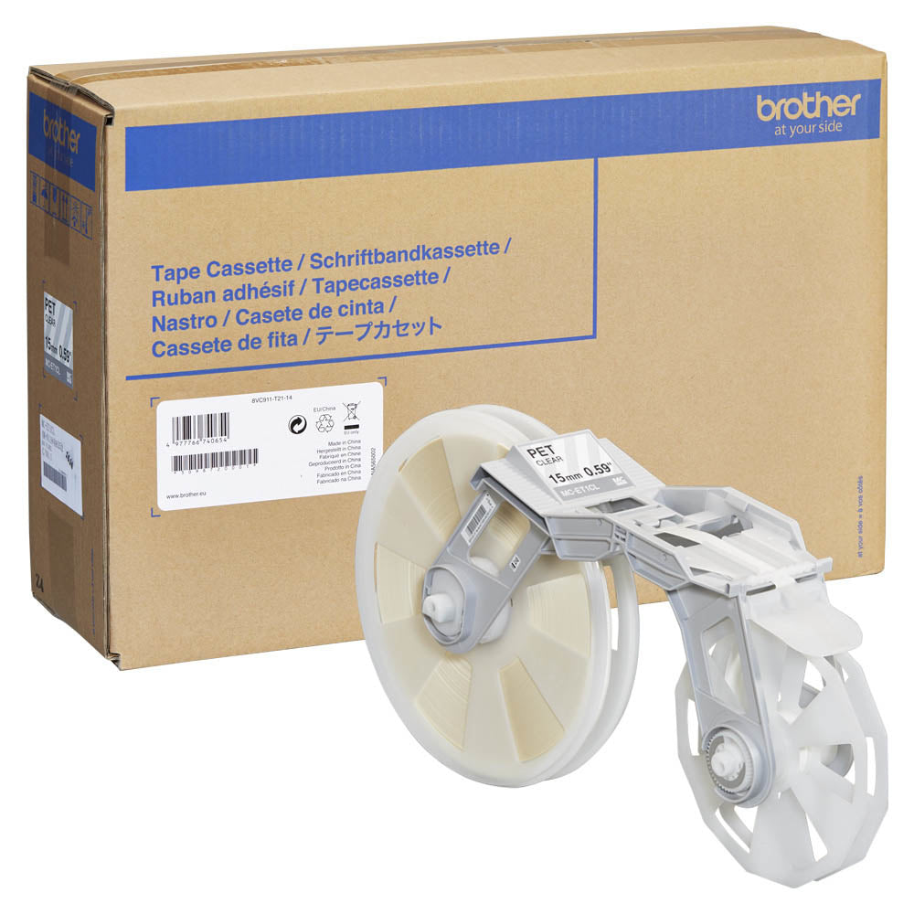 MCET1CL 15MM CLEAR PET TAPE