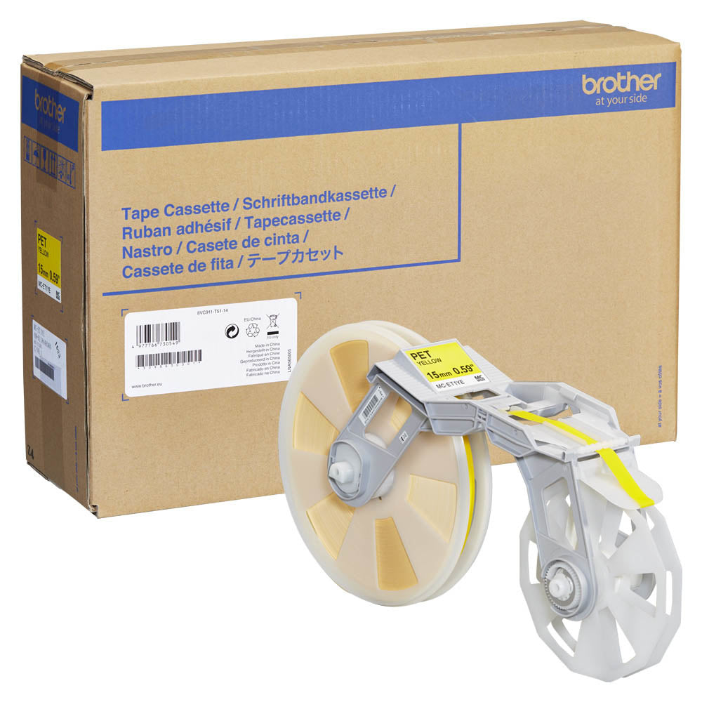 MCET1YE 15MM YELLOW PET TAPE