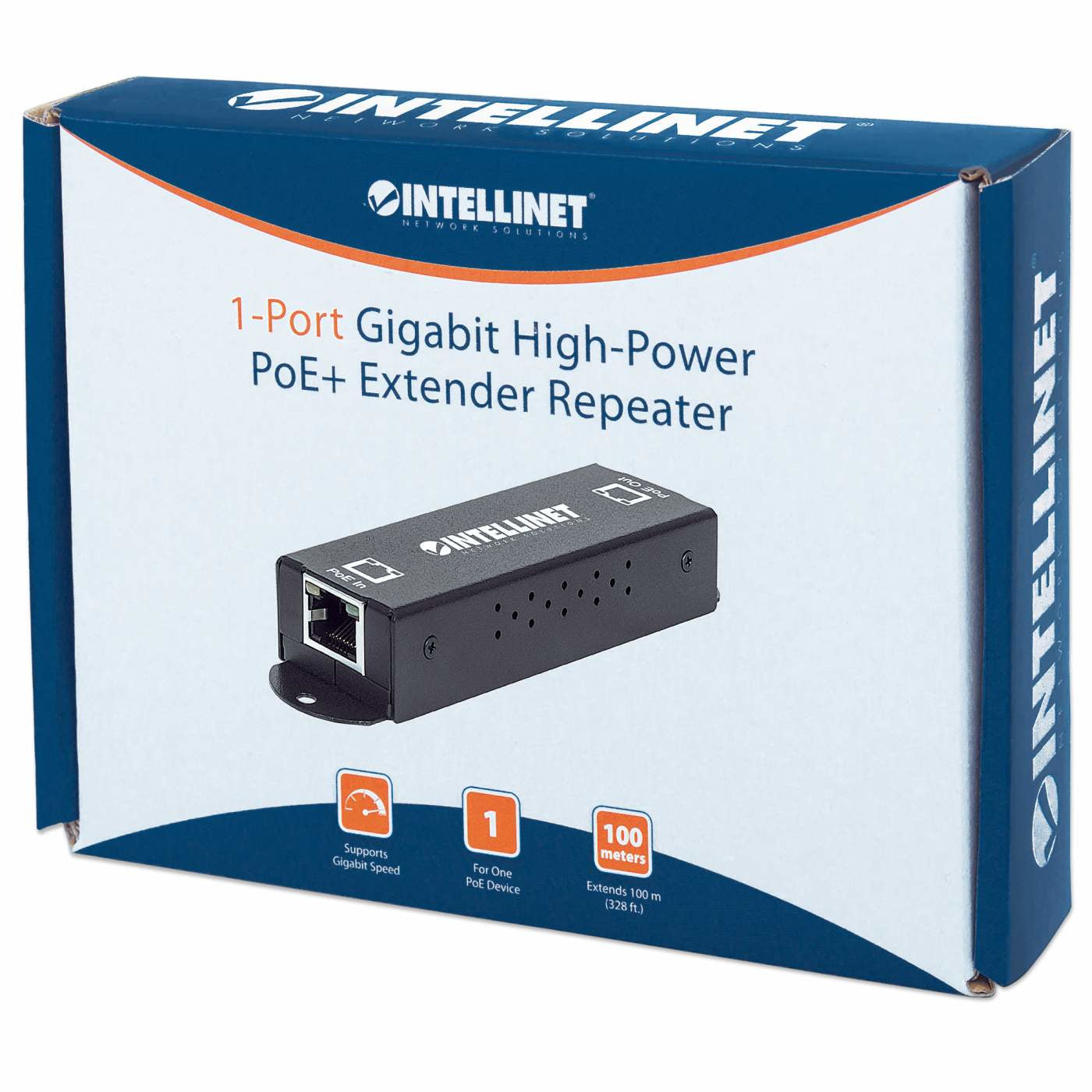 560962 - Gigabit Ethernet - 10,100,1000 Mbit/s - IEEE 802.3 - IEEE 802.3ab - IEEE 802.3af - IEEE 802.3at - IEEE 802.3u - Cat5 - Cat5e - Noir - Métal