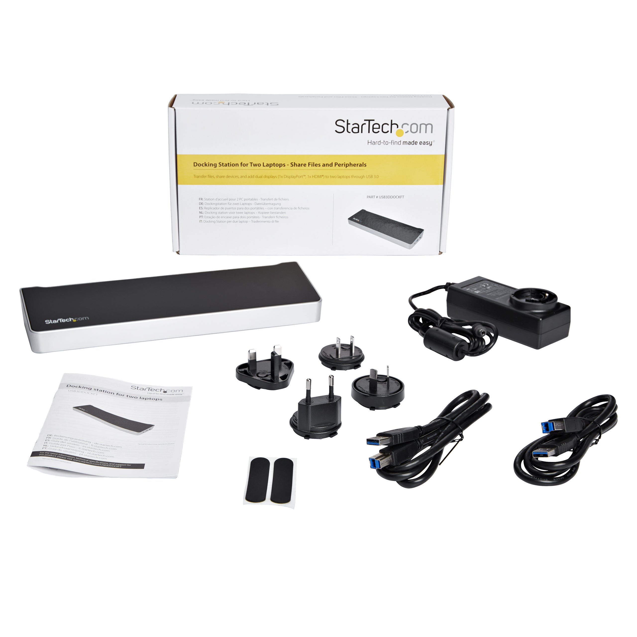 KVM Docking Station for Two Laptops USB3
