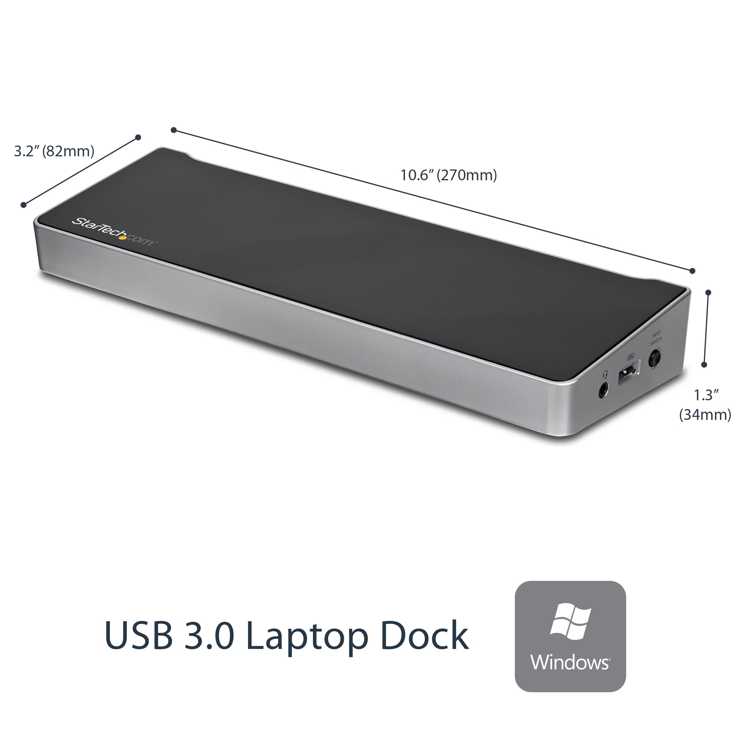 KVM Docking Station for Two Laptops USB3