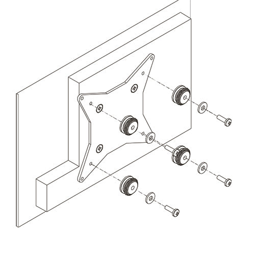 Chief SMALL FLAT PANEL INTERFACE BRACKET - 50x50 VESA, M8