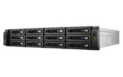 QNAP REXP-1220U-RP boîtier de disques 0 To Rack (2 U) Noir