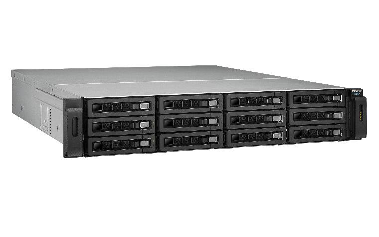 QNAP REXP-1220U-RP boîtier de disques 0 To Rack (2 U) Noir