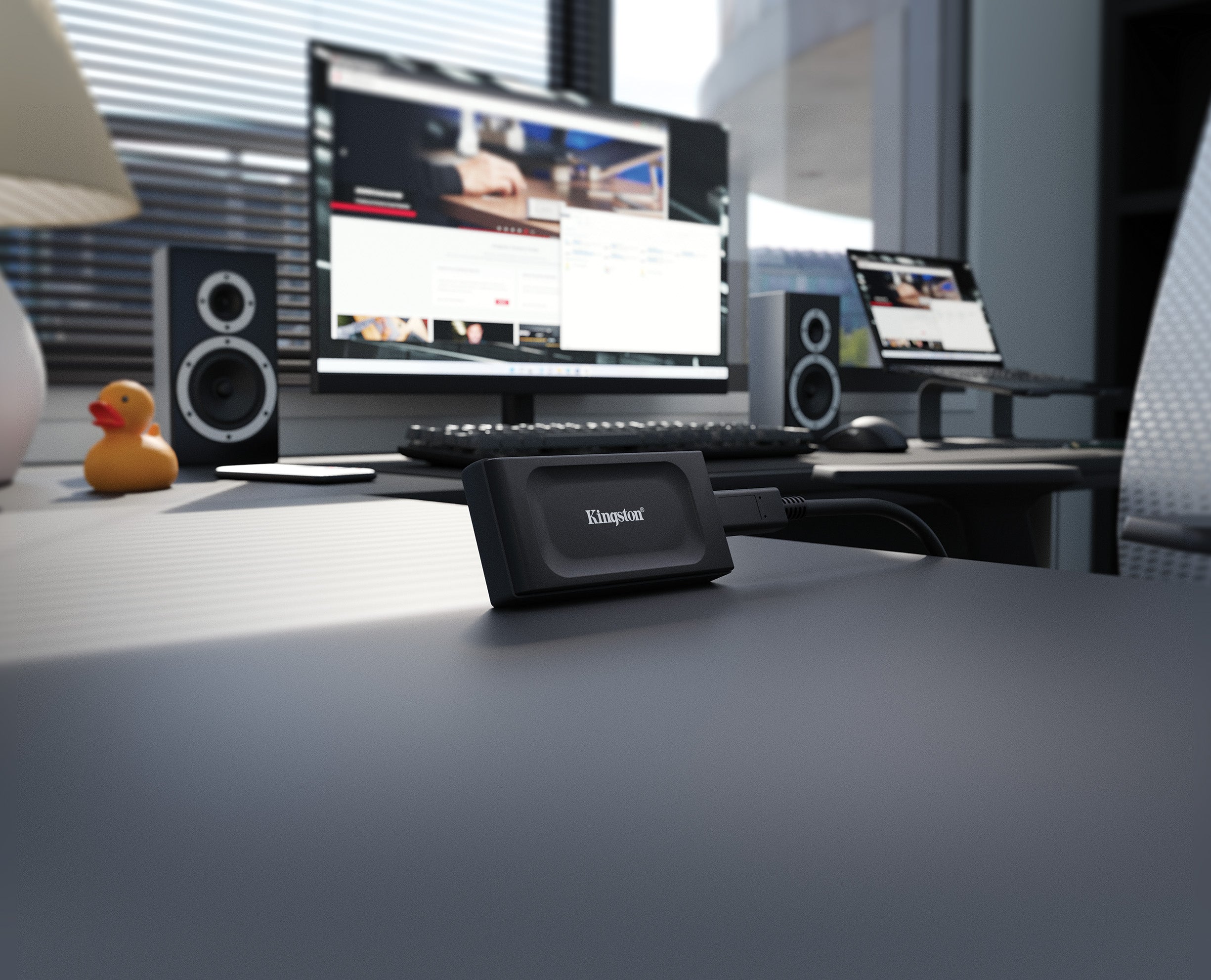 KINGSTON XS1000 2To SSD Pocket-Sized USB 3.2 Gen 2 External Solid State Drive Up to 1050Mo/s