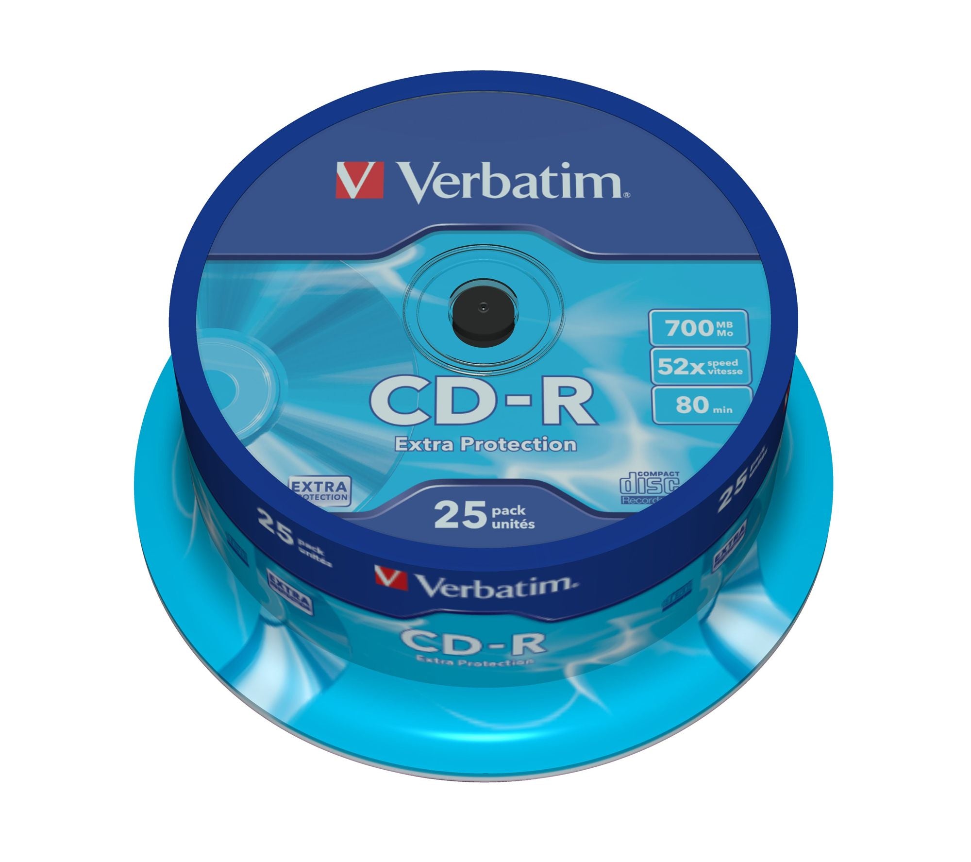 CD-R/700MB 80Min 52x DataLife Spdl 25pk