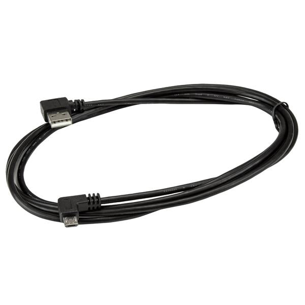 2m 6 ft Right Angle Micro-USB Cable