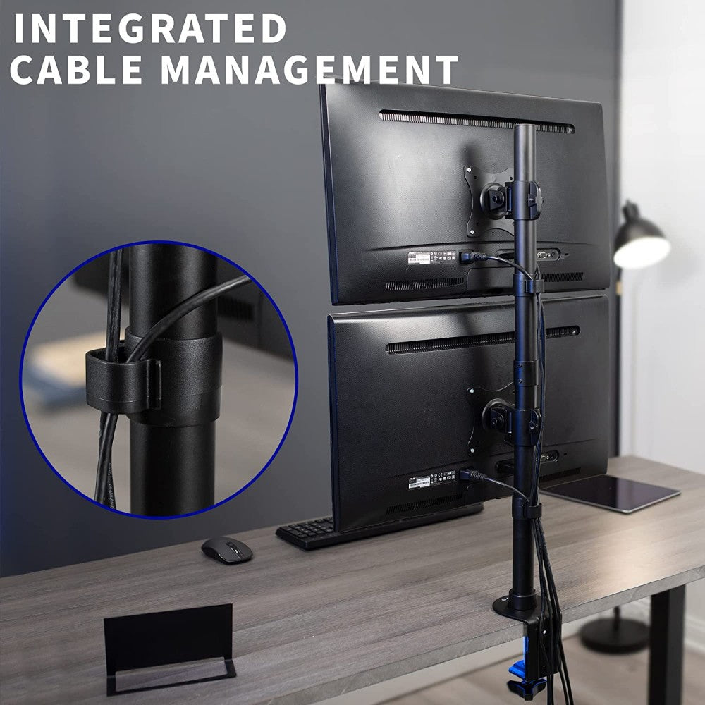 Techly ICA-LCD 350-D Support de bureau pour 2 moniteurs 13-27" LCD 10kg vertical