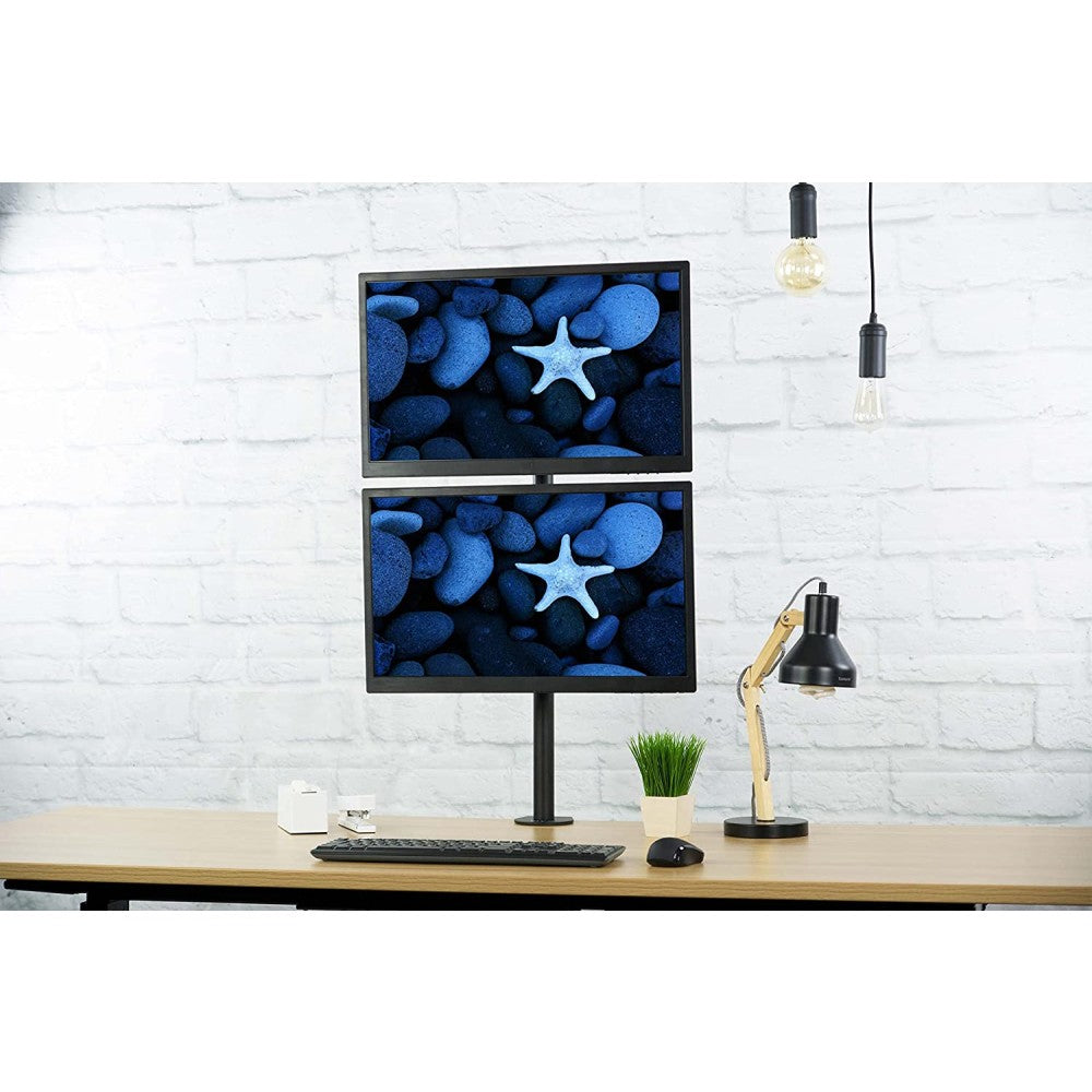 Techly ICA-LCD 350-D Support de bureau pour 2 moniteurs 13-27" LCD 10kg vertical