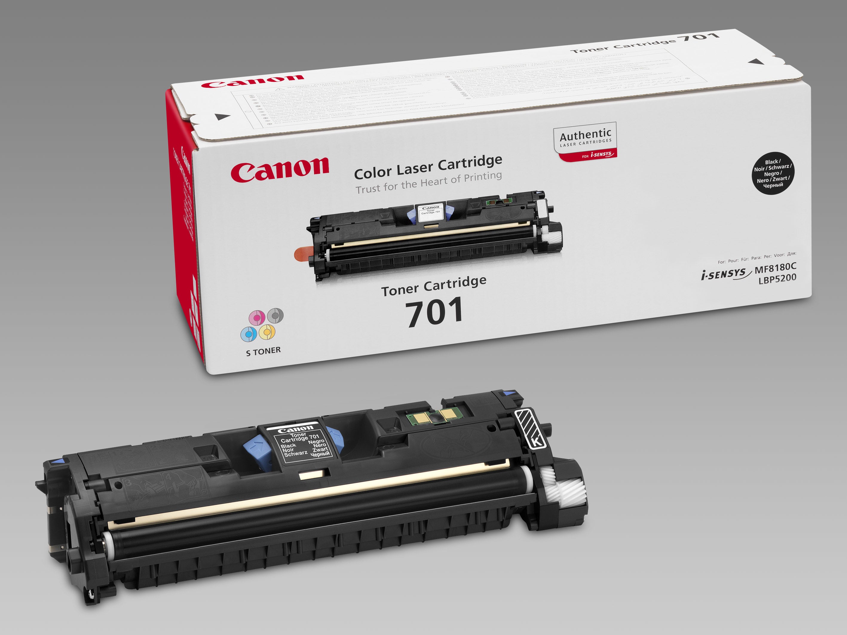 CANON 701 cartouche de toner noir capacité standard 4.000 pages pack de 1