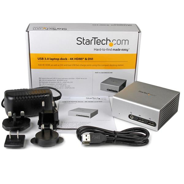 HDMI+DVI Docking Station - Ultra HD 4k