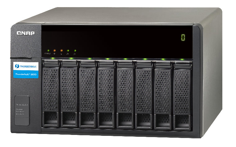 QNAP TX-800P boîtier de disques Noir