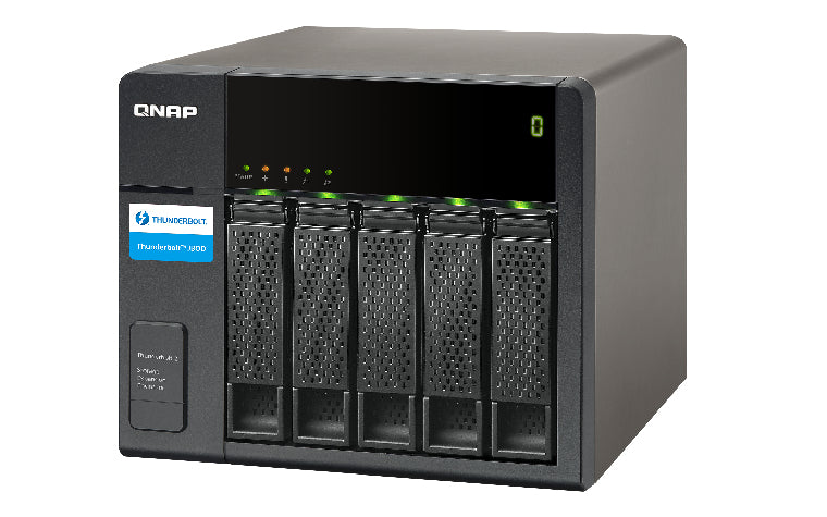 QNAP TX-500P boîtier de disques 0 To Tower Noir