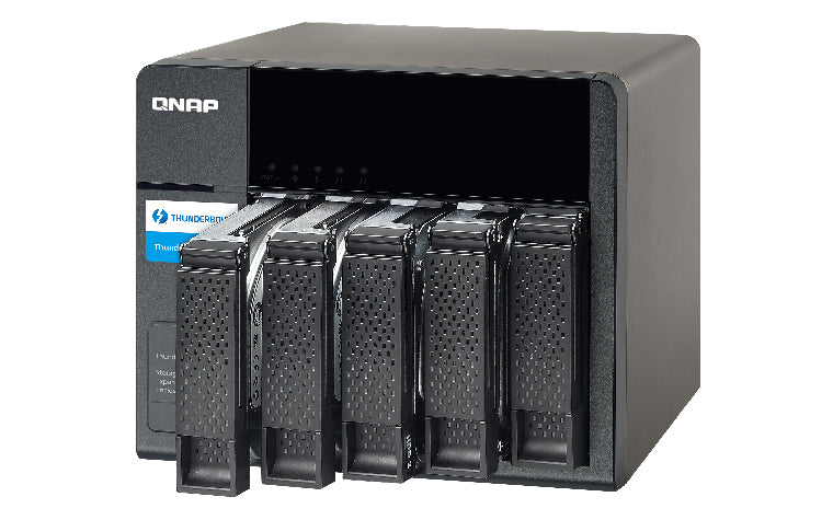 QNAP TX-500P boîtier de disques 0 To Tower Noir