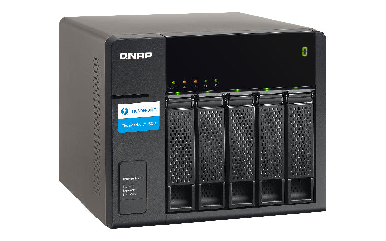 QNAP TX-500P boîtier de disques 0 To Tower Noir