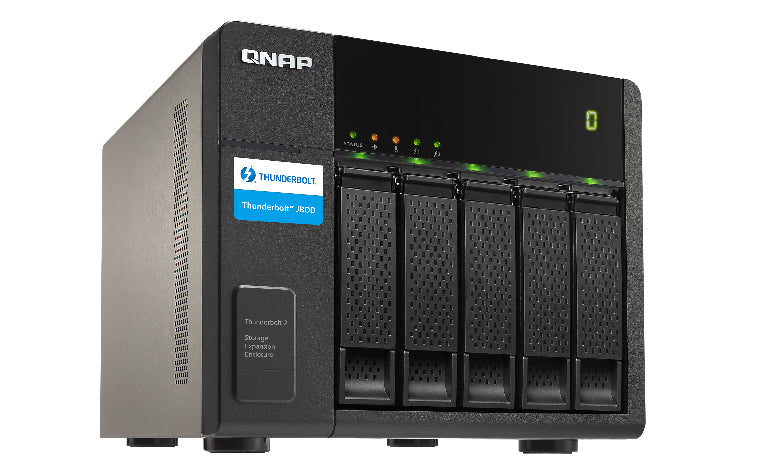 QNAP TX-500P boîtier de disques 0 To Tower Noir