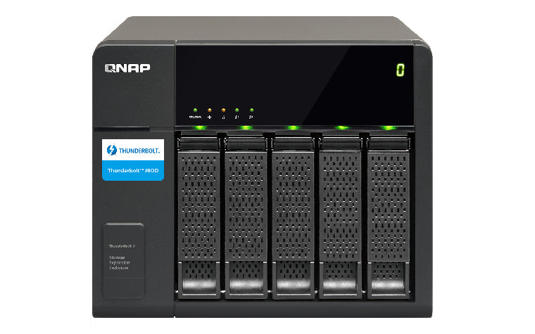 QNAP TX-500P boîtier de disques 0 To Tower Noir