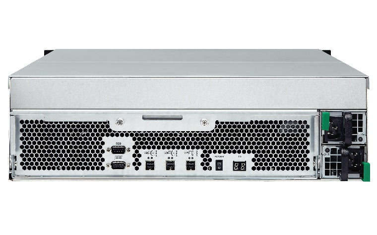 QNAP REXP-1620U-RP boîtier de disques 0 To Rack (3 U) Noir