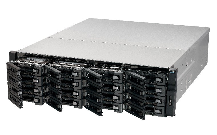 QNAP REXP-1620U-RP boîtier de disques 0 To Rack (3 U) Noir
